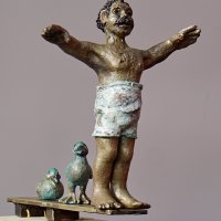 Bronze Marzili Macho mit Sockel CHF 2'300